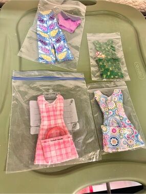 4 Handmade Doll outfits